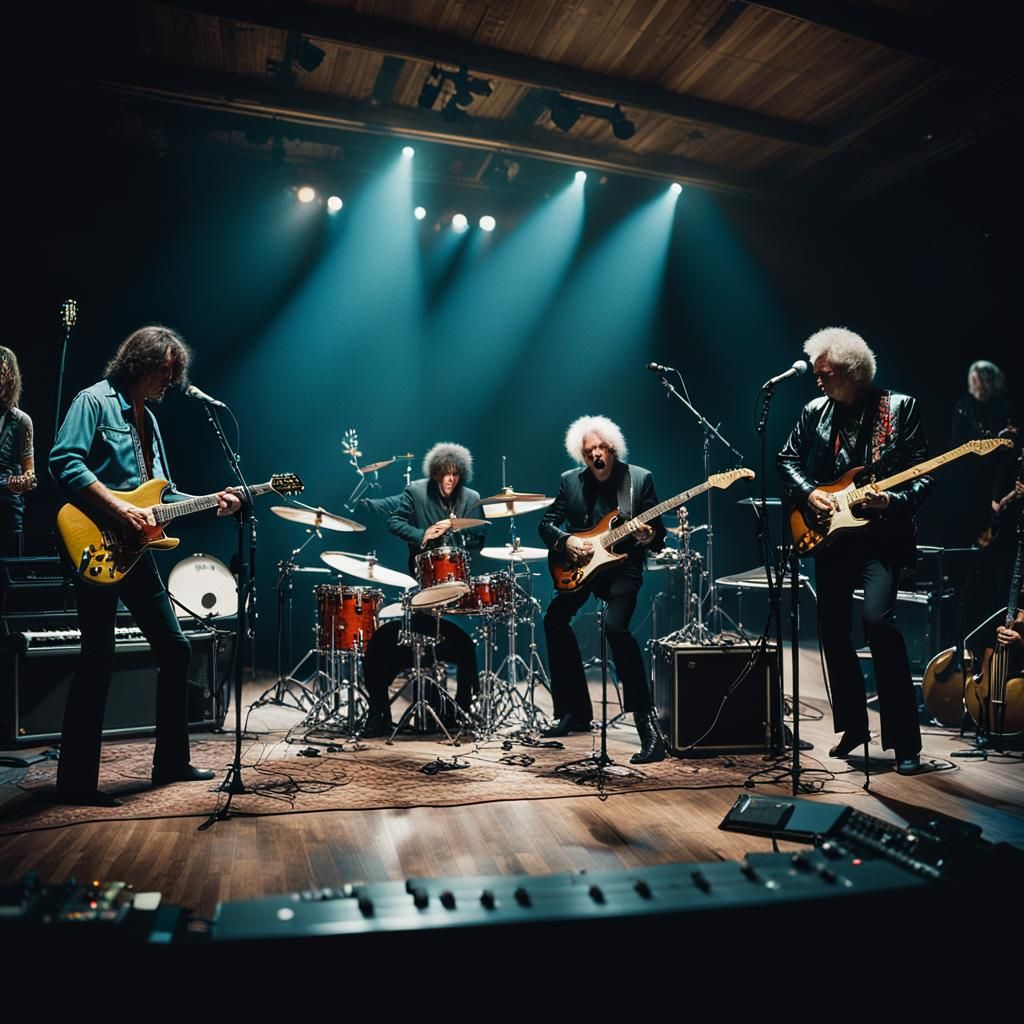 Heavenly Jam Session of Rock and Roll Legends