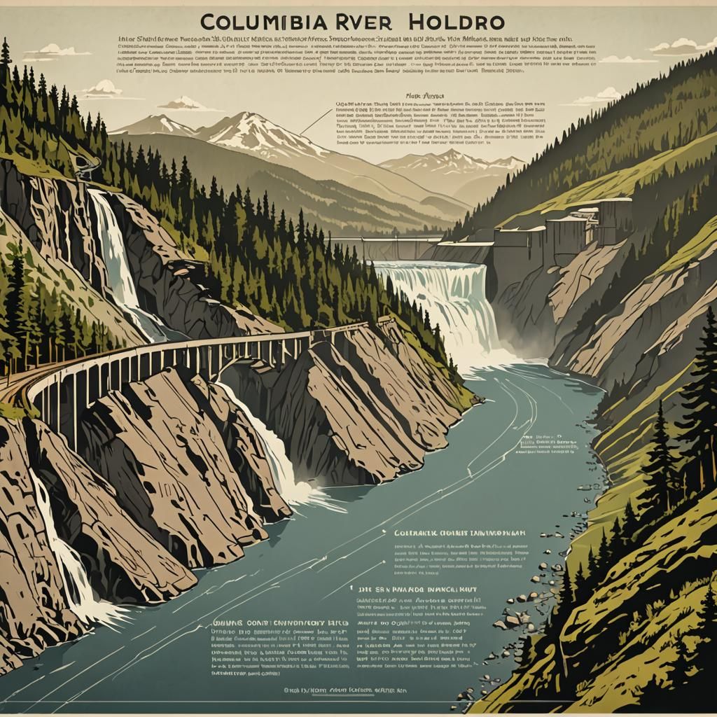 Columbia River Hydro-Electric Power Evolution Streamgraph