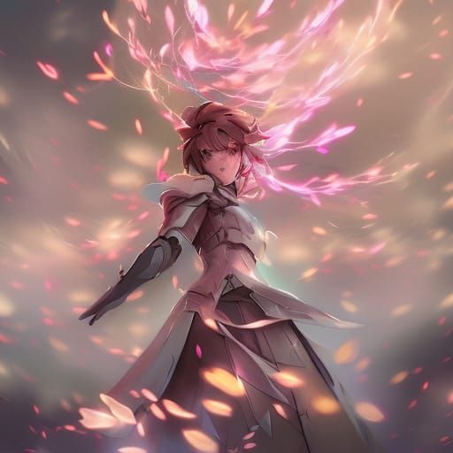 Lightning with Cherry Blossoms: Detailed Splash Art