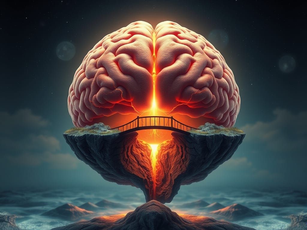 A Bridge Across the Brain's Chasm in Cyberpunk Style