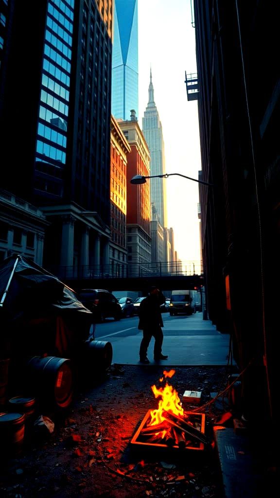 Gritty Gotham Underbelly in Voxel Blocky Style