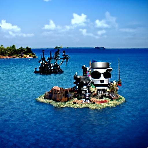 Robot Pirate's Last Stand on Island