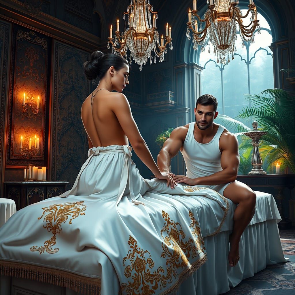 Luxurious Massage in a Mystical Chamber