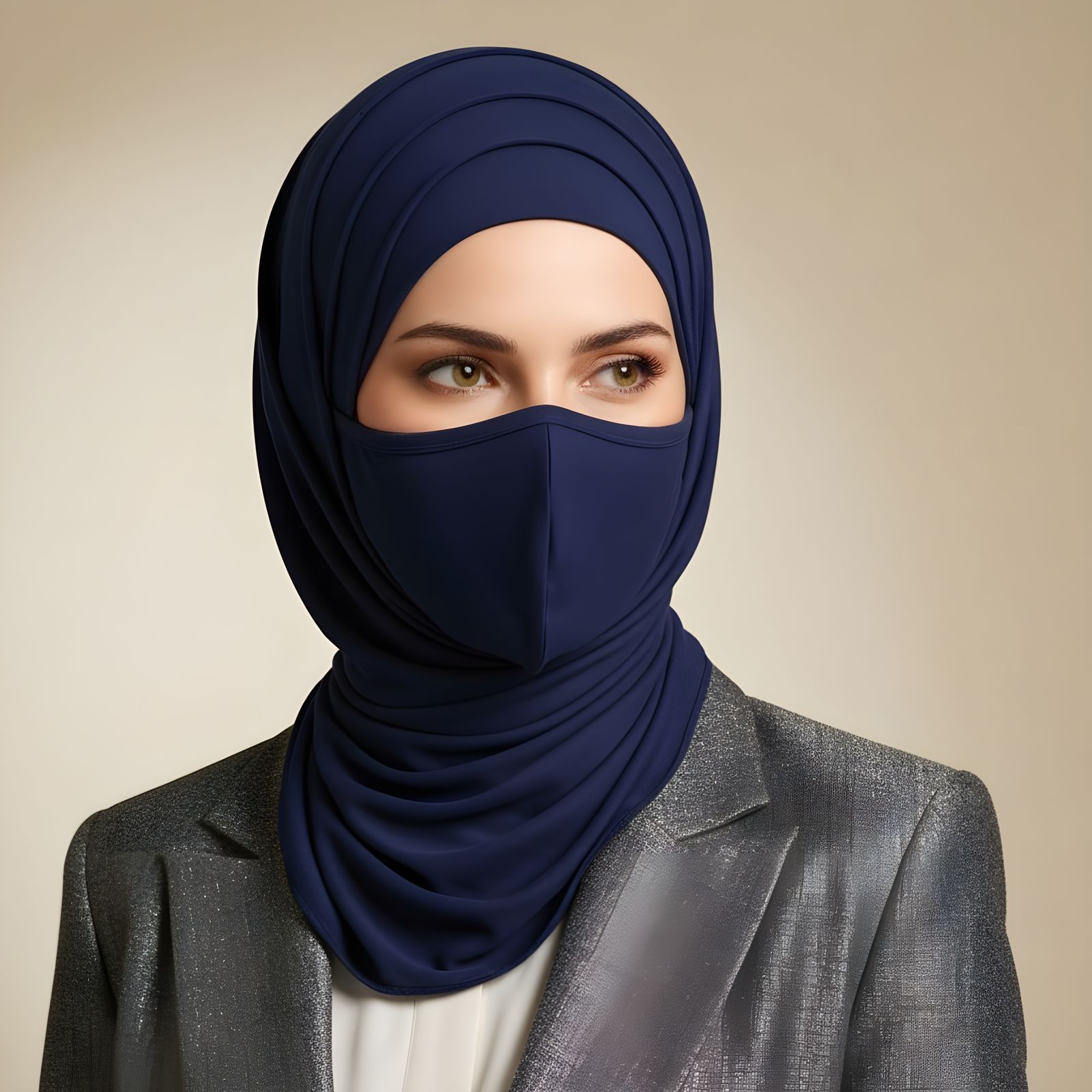 Confident Hijabi Business Woman Portrait