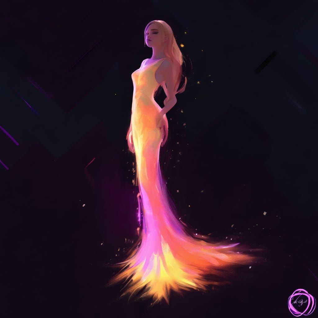 Dreamlike Portrait with Jelly Eyes in Impressionistic Style