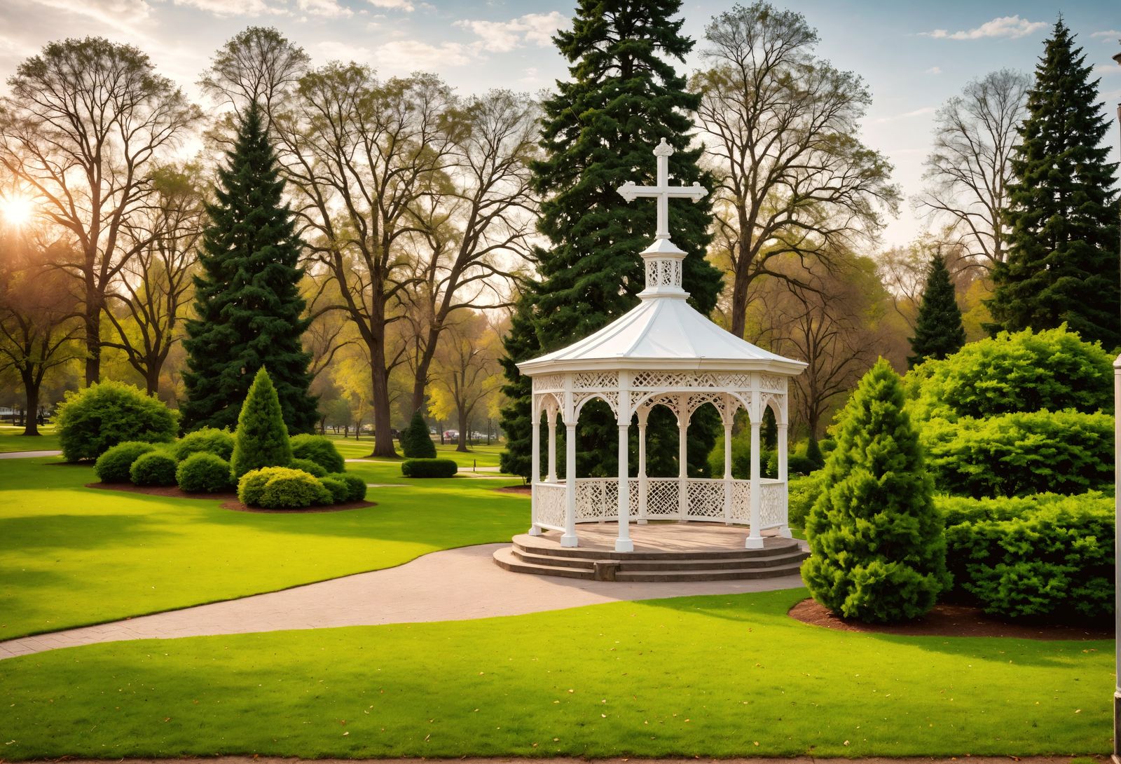 Ethereal City Oasis in Hyperrealistic HDR