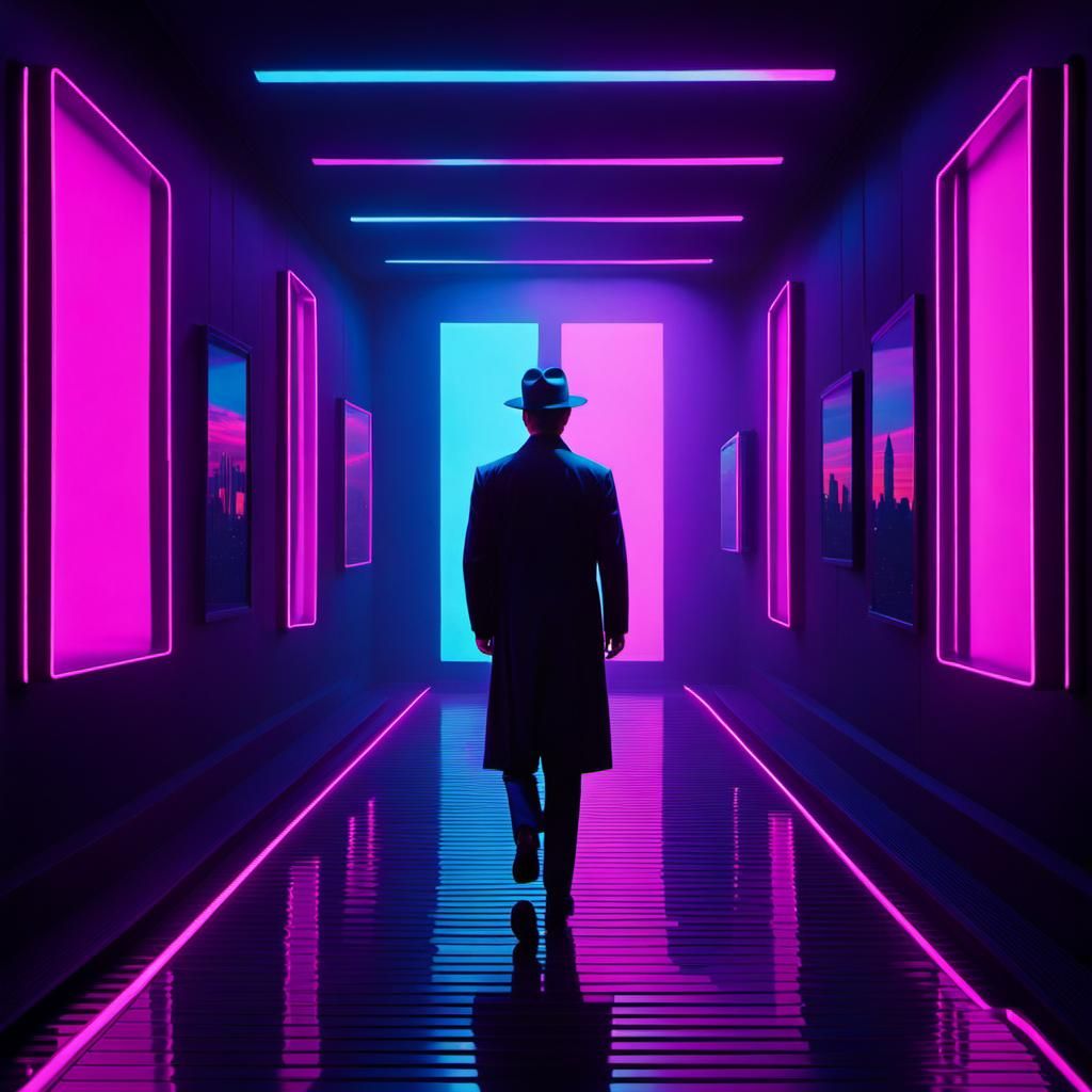 Surreal Glitch: A Cyberpunk Optical Illusion