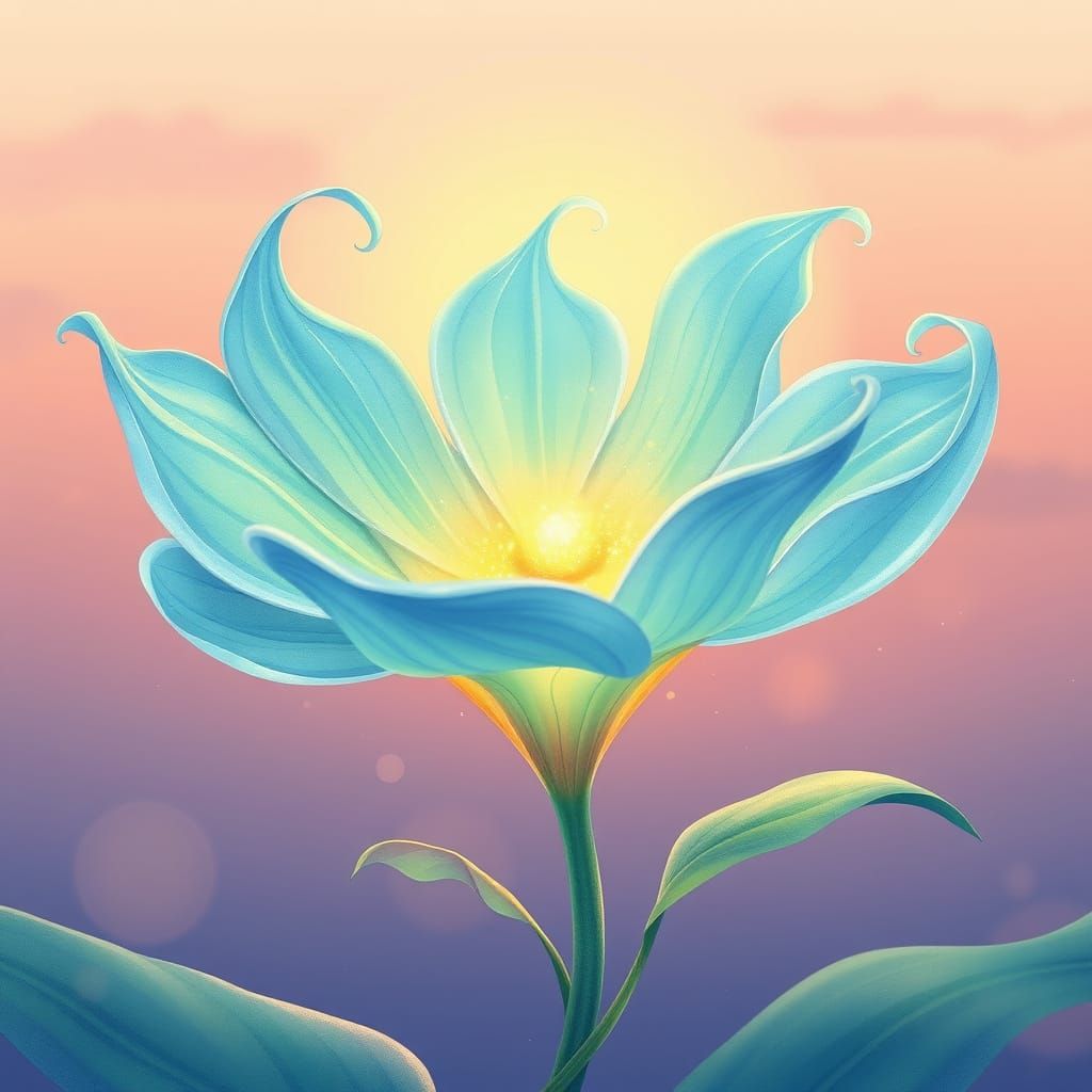 Ethereal Nectaralis Harmonia Blooms in Dreamy, Iridescent Hu...