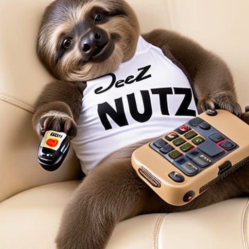 Sassy Slothful Sapling Sloth