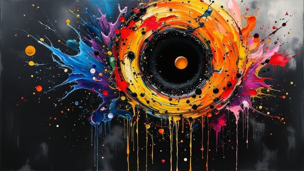 Expressionist Head with Impasto Acrylic Painting Style