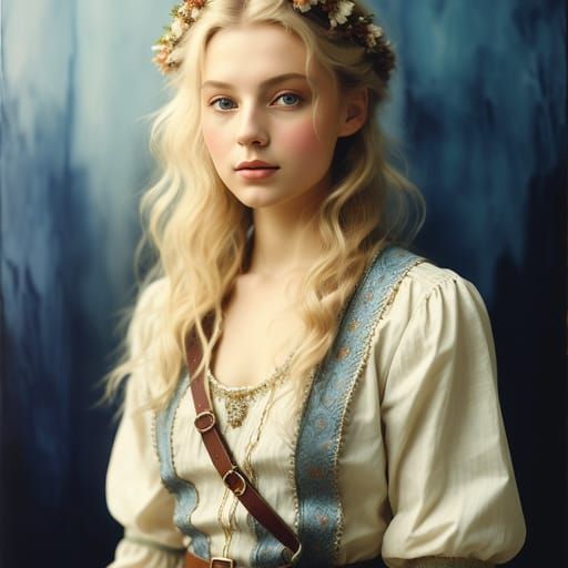 AI Portrait of a Blonde Person