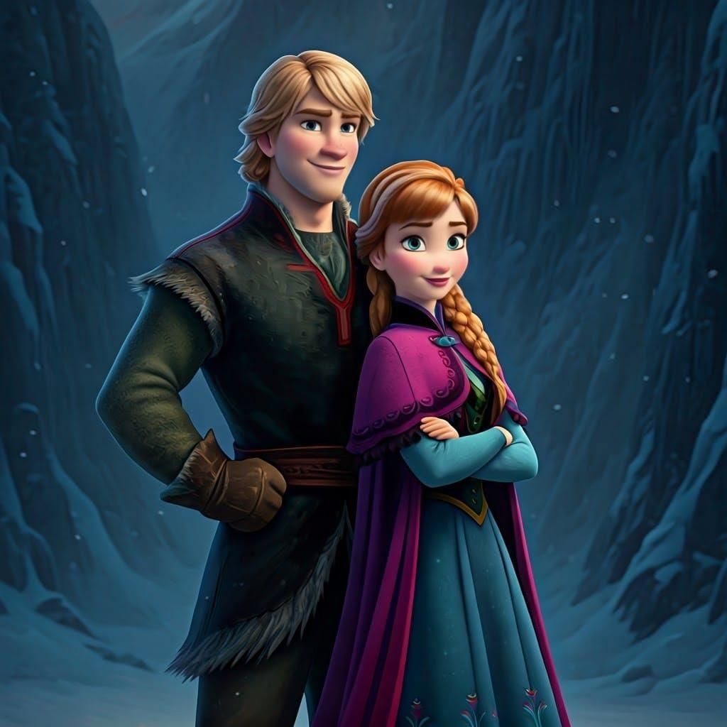 Anna and Kristoff from Disney's Frozen
