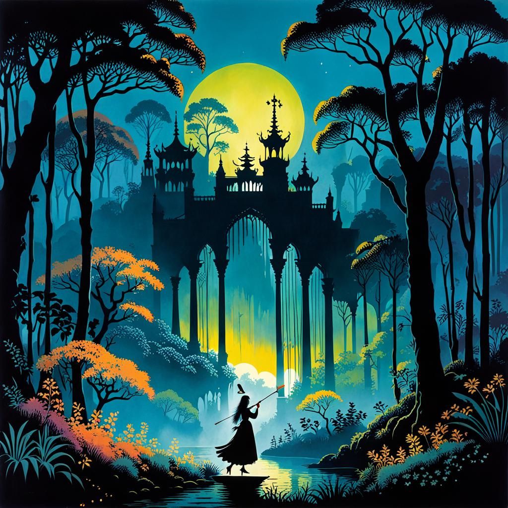 The Magic Flute: Silhouette Animation Art