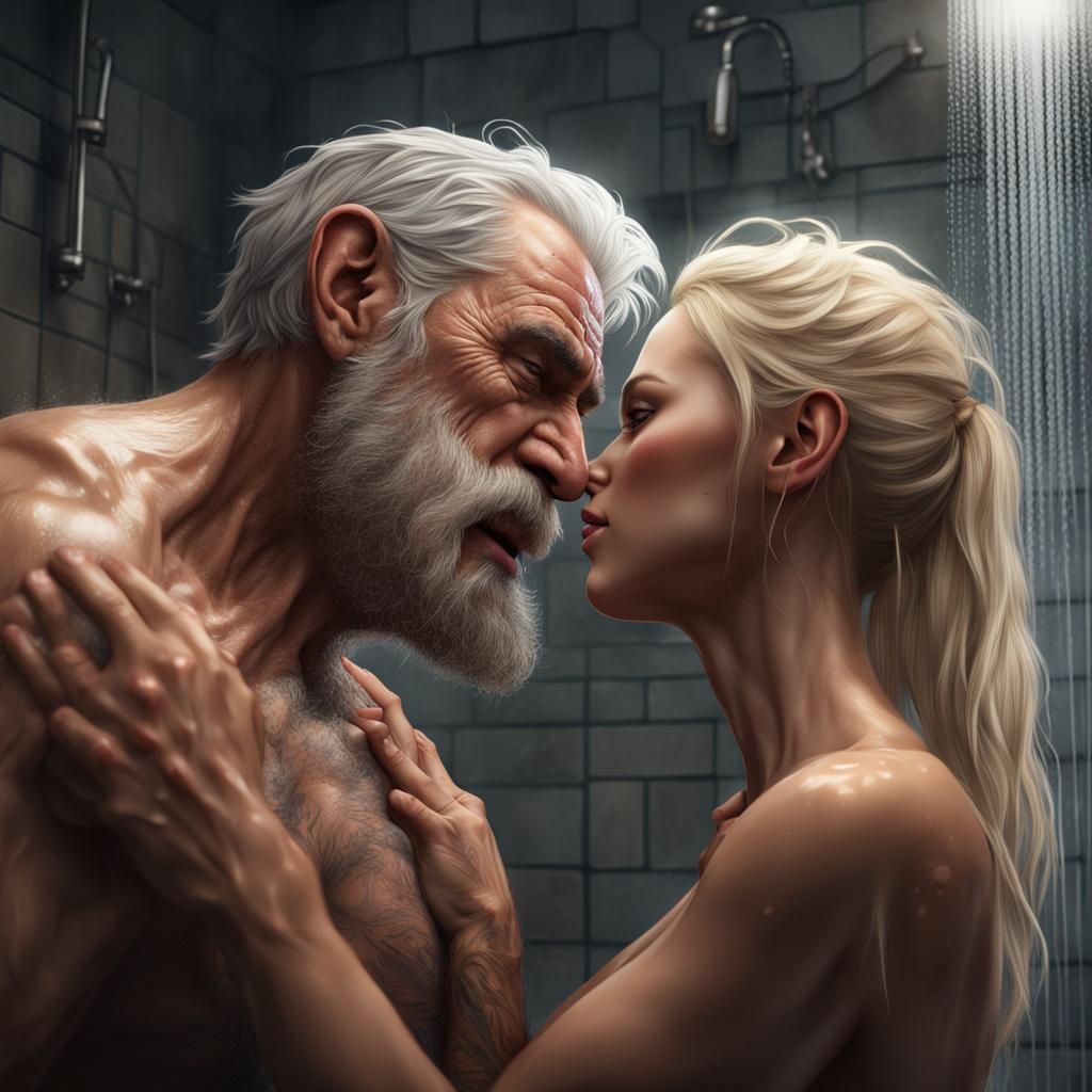 Passionate Kiss: Detailed Matte Painting in 8k