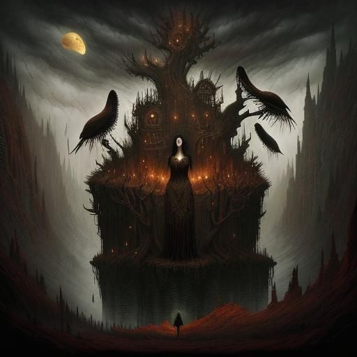 Intense Despair and Sorrow in Digital Matte Painting