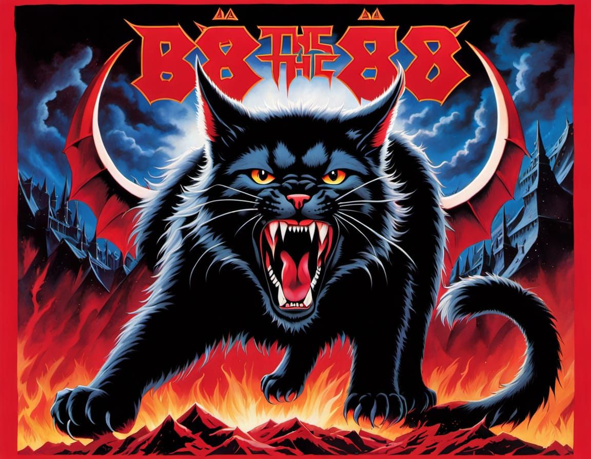 Heavy Metal Band Cover Art in a Whimsical Twist