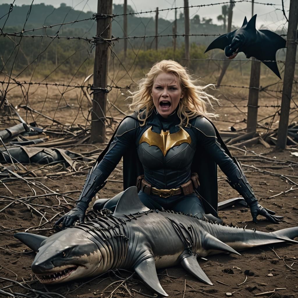 Batman Mom Defends Children: Cinematic Film Still