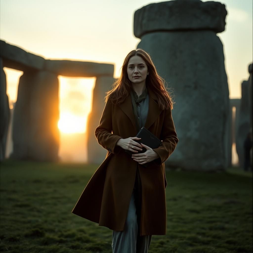 Stonehenge Sunrise: Cinematic Film Still