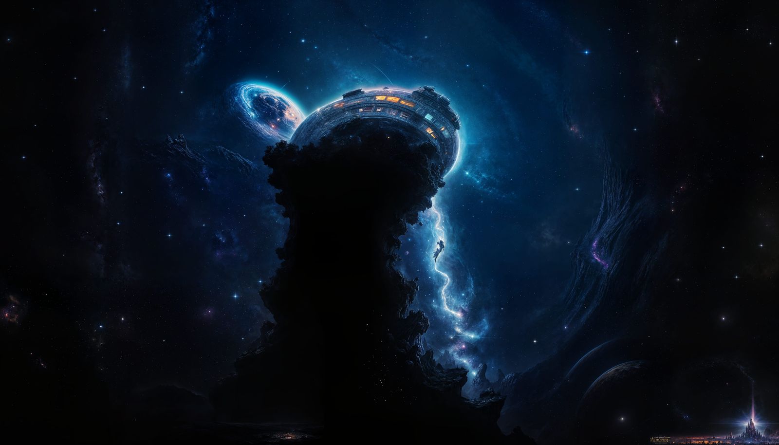 Fantastical Galaxy in Detailed Matte Painting