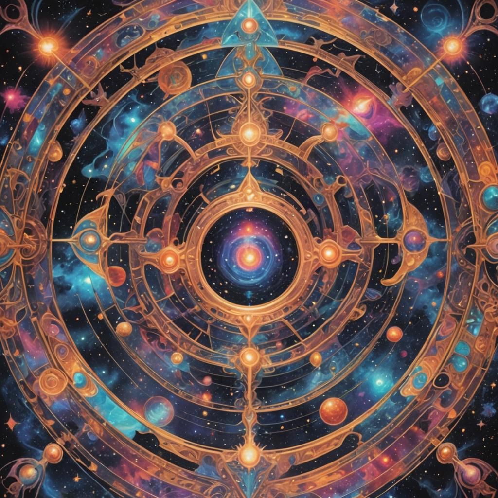 Holographic Cosmic Optical Illusion by Amaringo