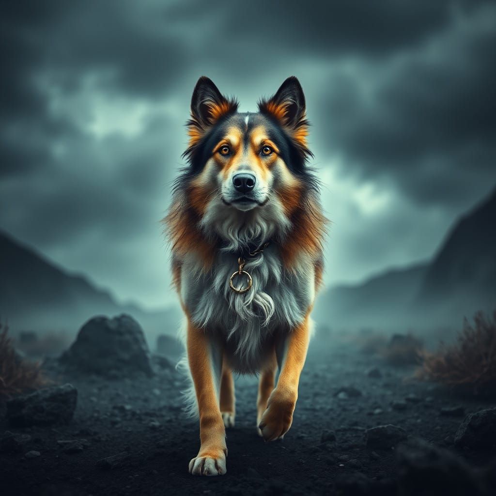 Regal Canine Leader in Moody, Atmospheric Scene