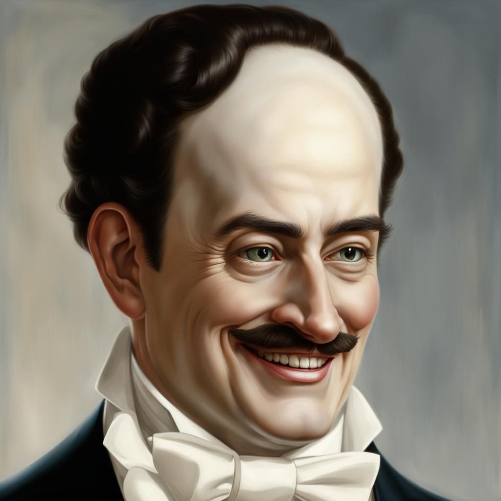 Early model human butler with friendly personality module.