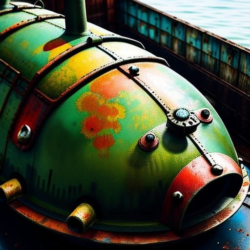 Restoring a 1951 Rusty Tin Toy Submarine