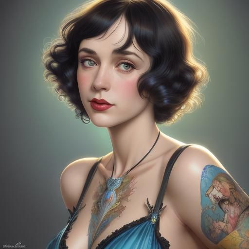 Tattoo artist/ woman