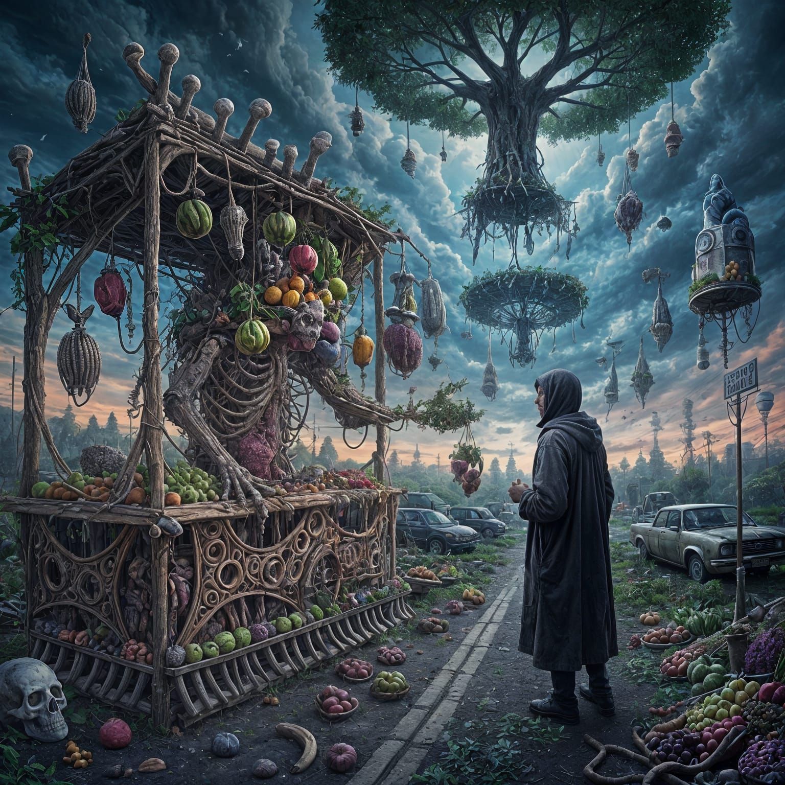 Opposite World Roadside Stall of Human Parts