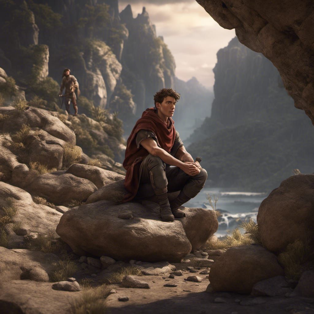 David as Shepherd: Detailed Matte Painting