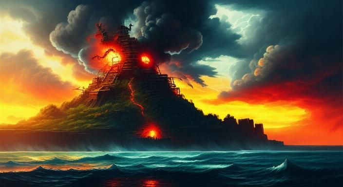 Robin and Akainu Face-Off: One Piece Manga Art