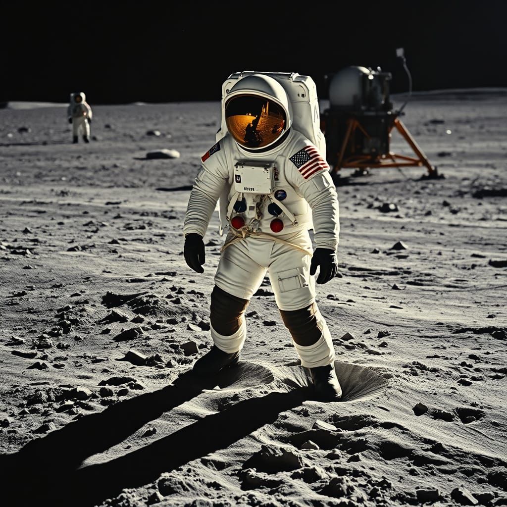 A Photorealistic Recreation of Neil Armstrong's Historic Fir...