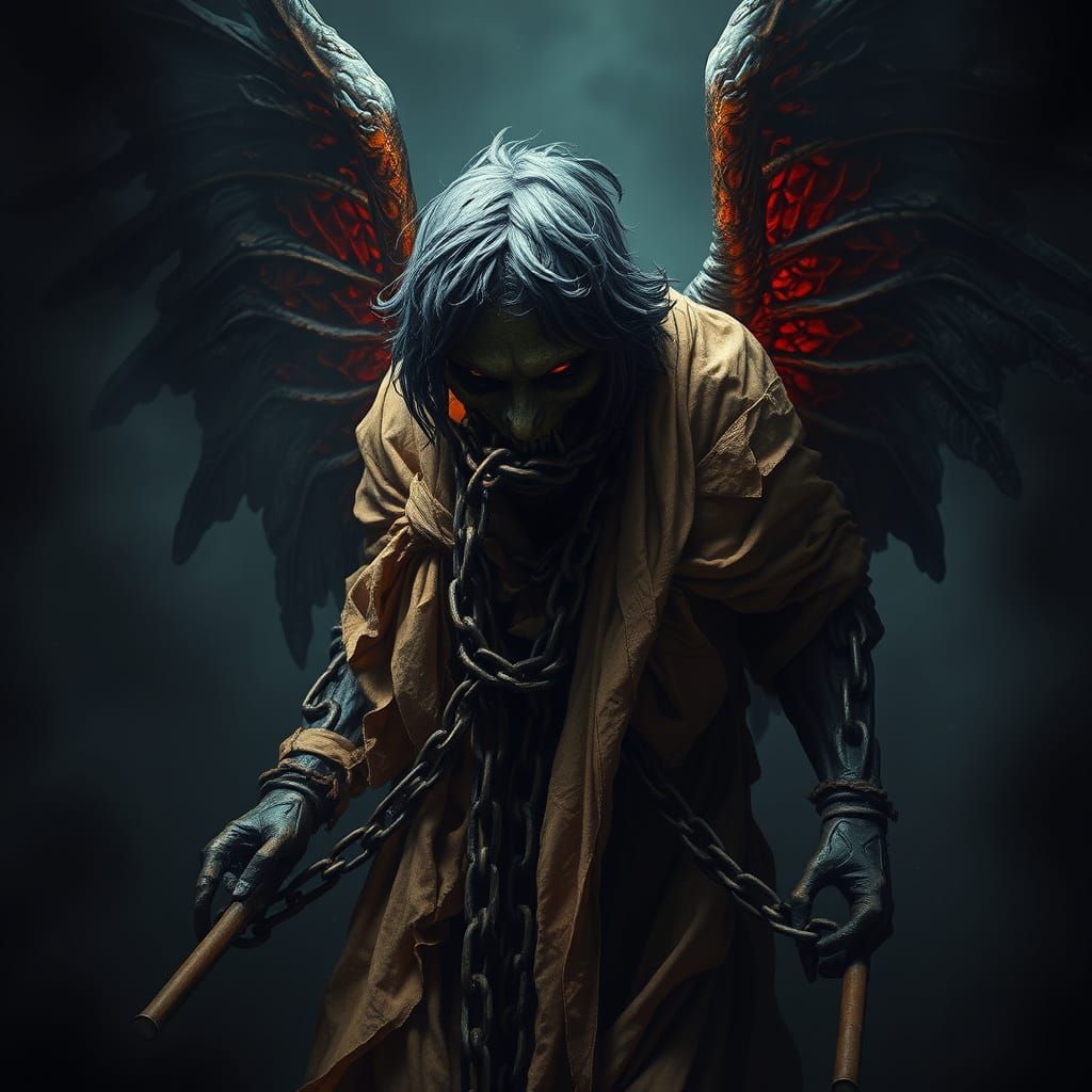 Fallen Angel of Dark Gothic Horror