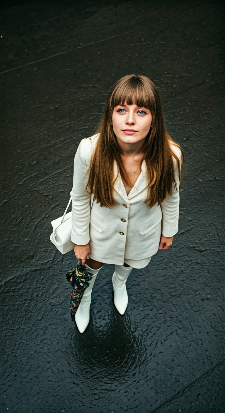 Moody 1970s Street Scene in Retro Style