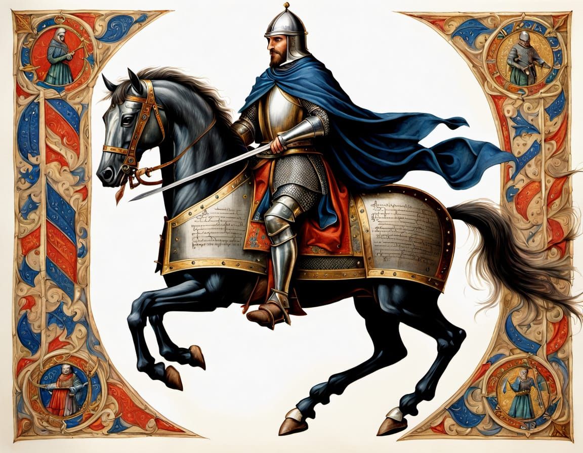 Medieval Knight in Tournament Glory