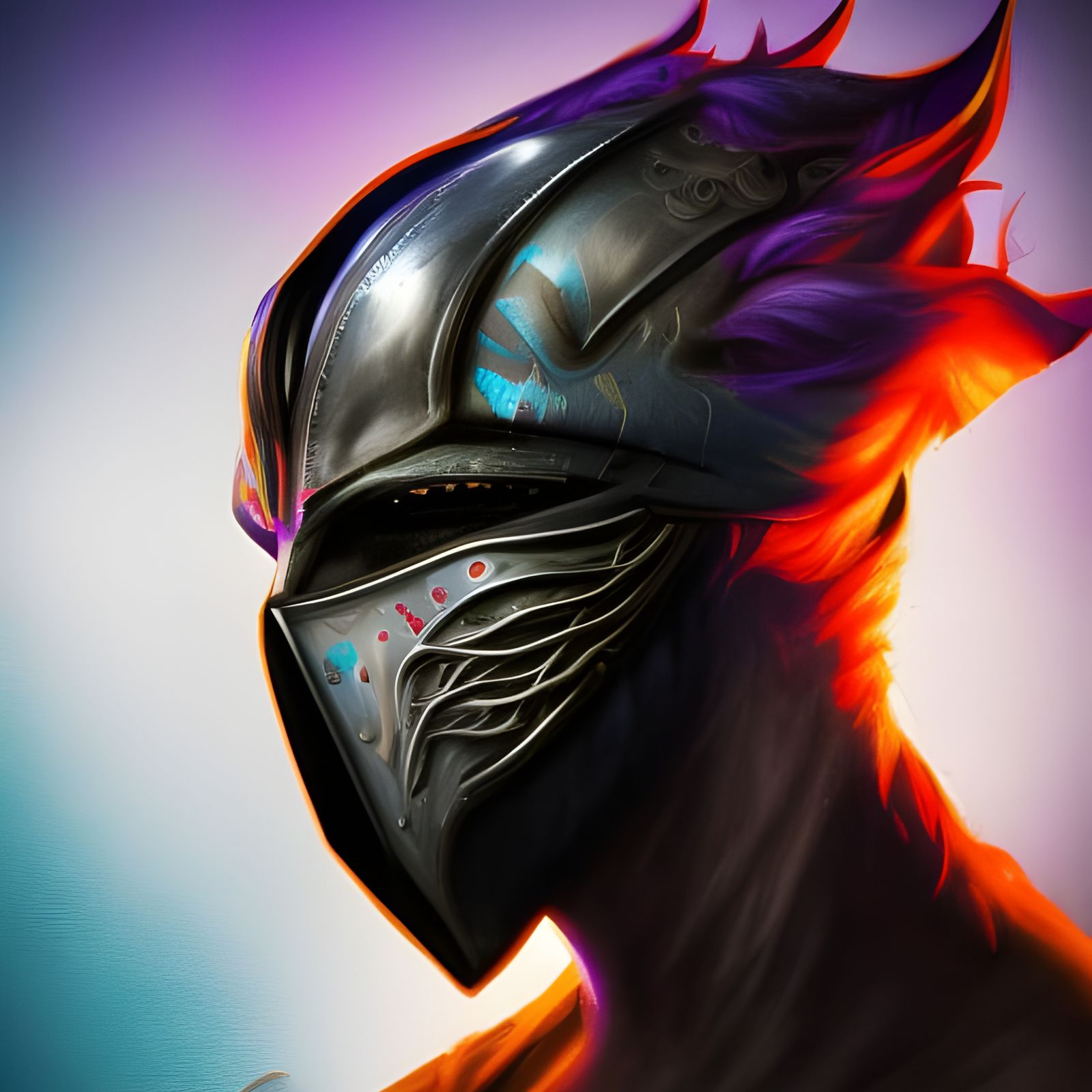 Intricately Detailed Masked Figure in Hyperrealism