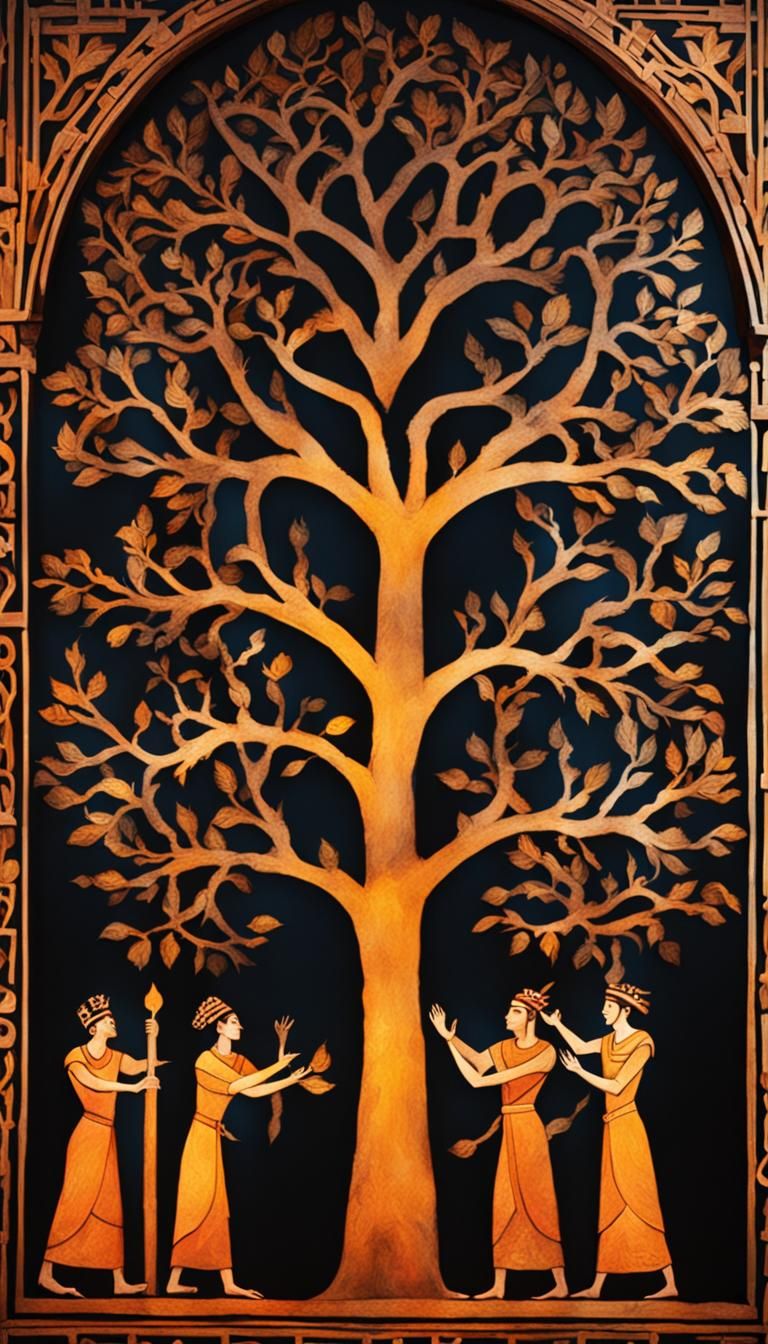 Minoan Tree of Life Shadow Theater