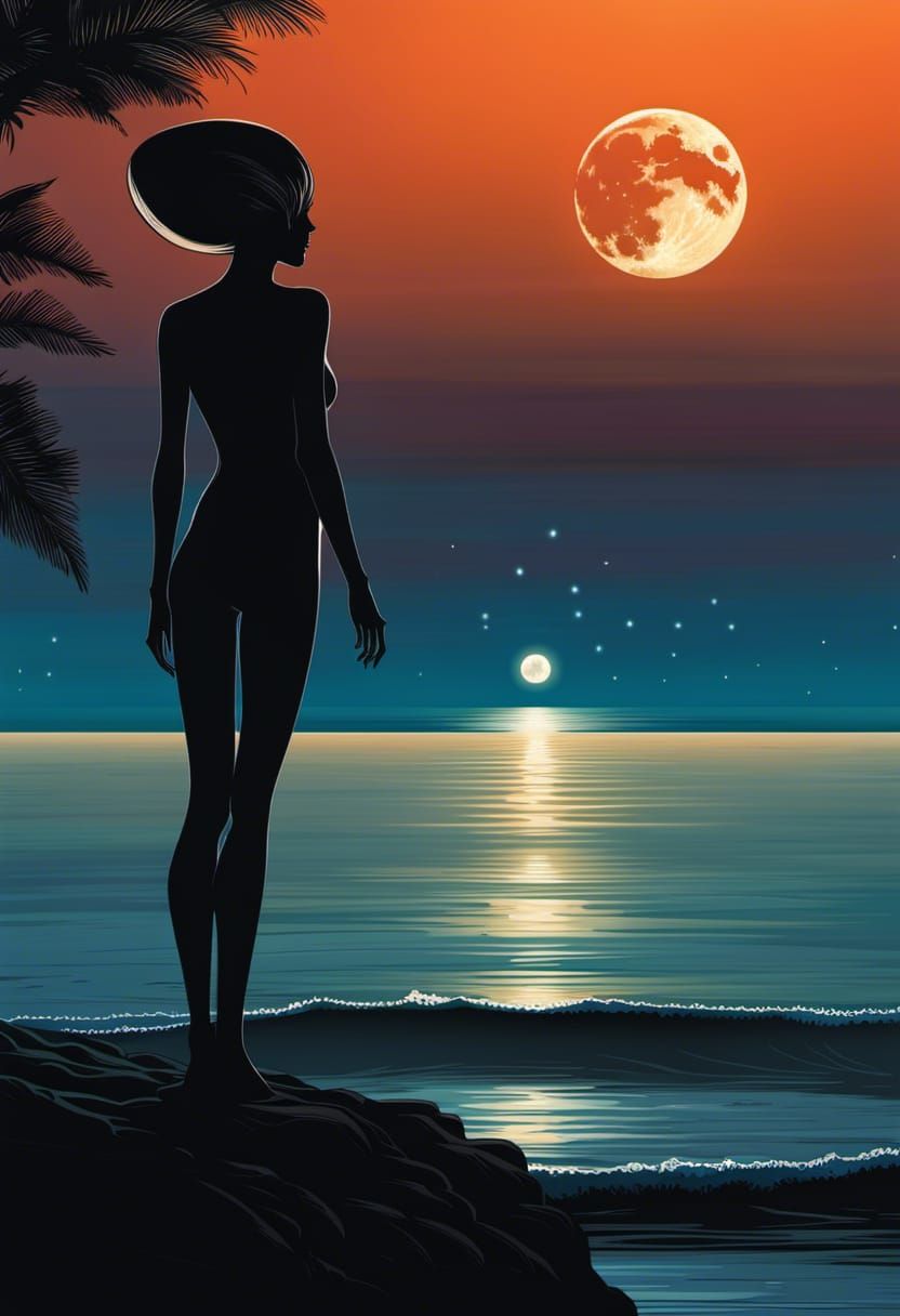 The alien prepares to bathe when humans aren't around