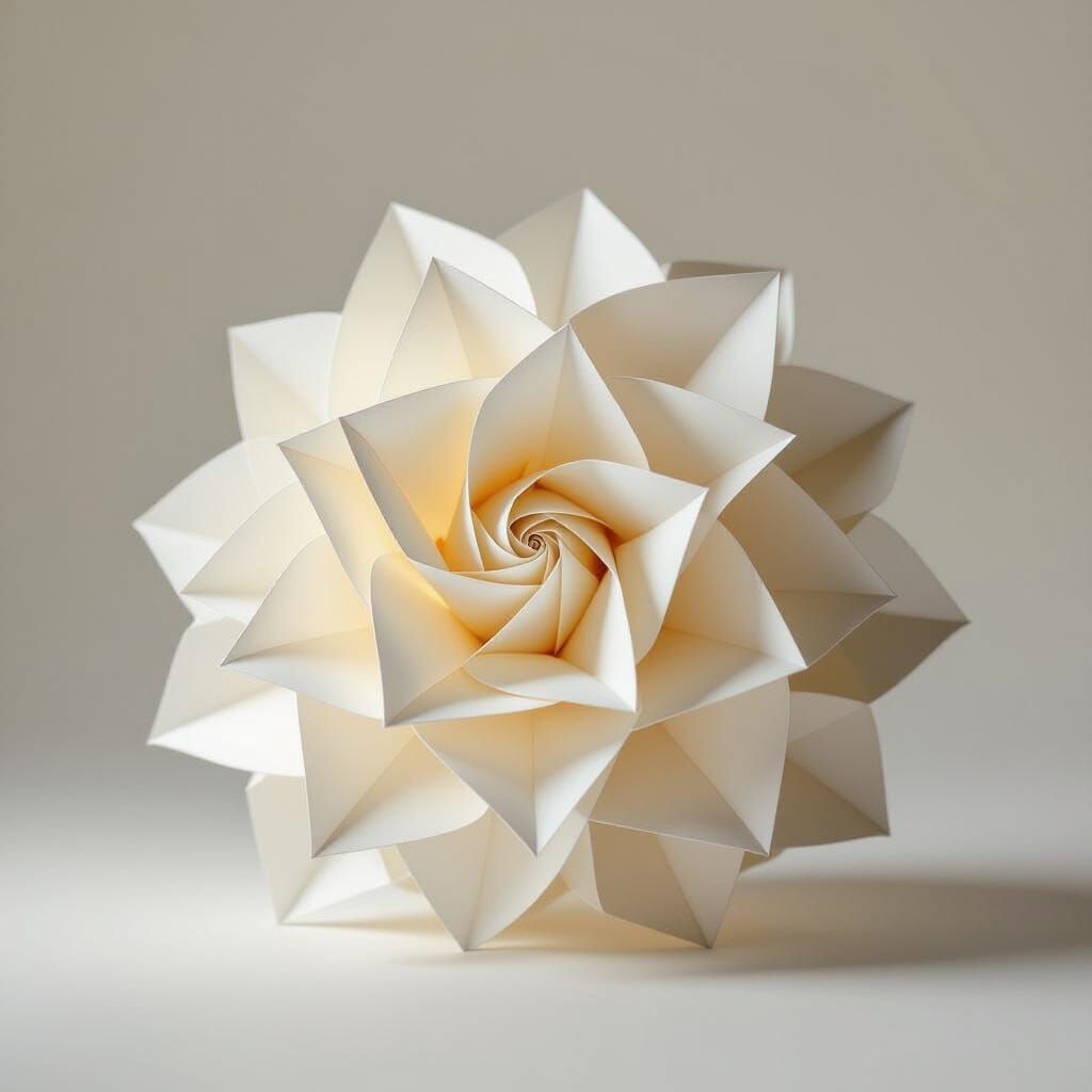 Evolving Origami Sculpture: Transformation and Growth