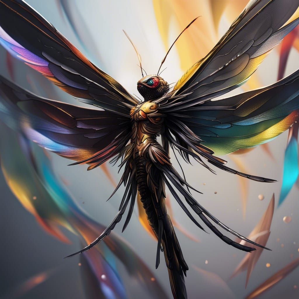Libellule aux ailes d'ange