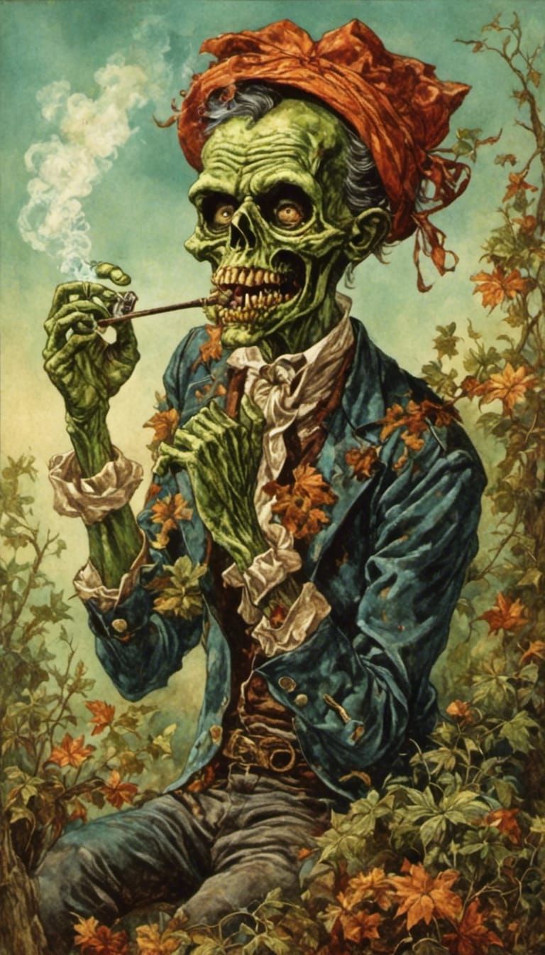 Zombie Smoker in Fairytale Rockabilly Style