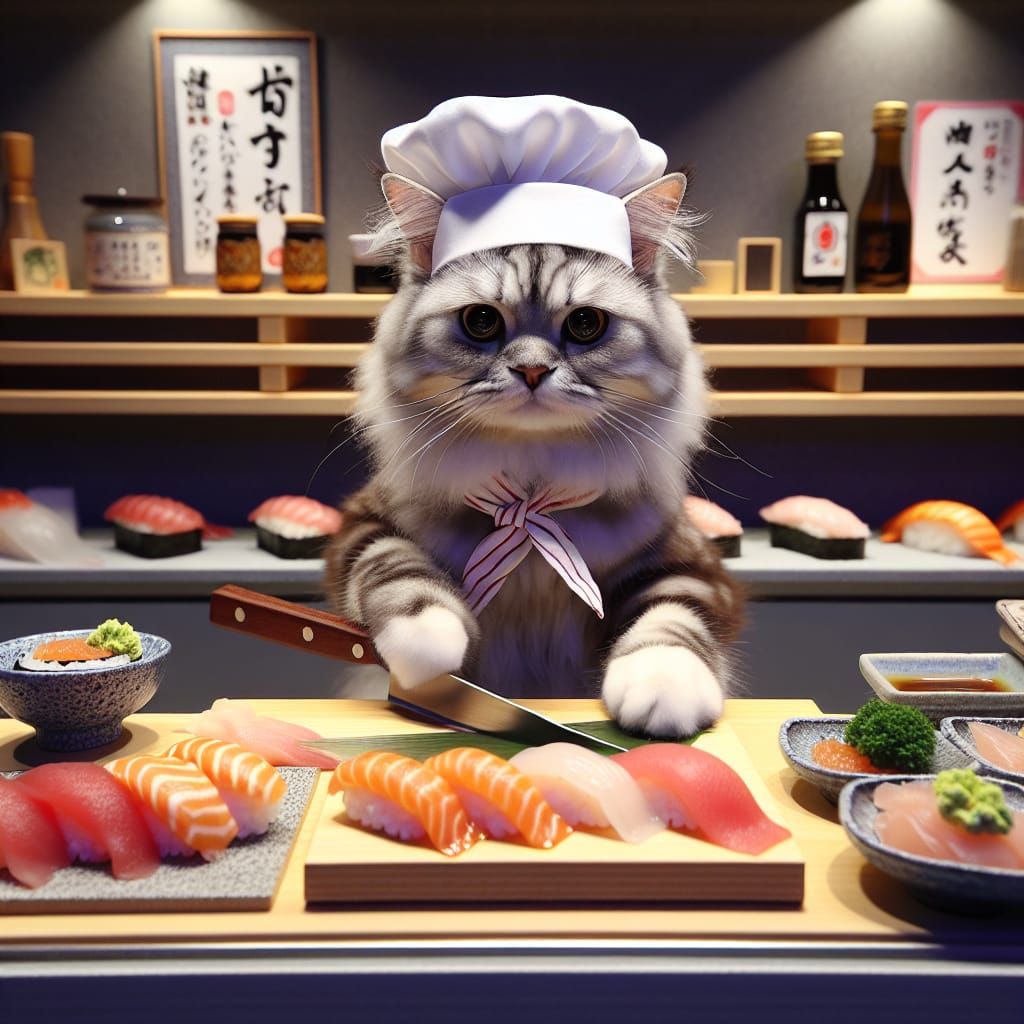 Cat Sushi Chef