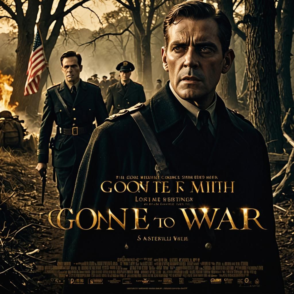 Dramatic Movie Poster: Gone to War