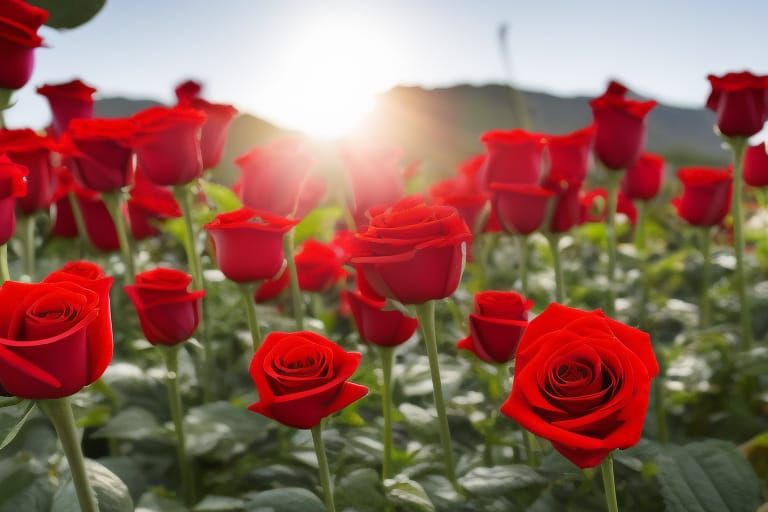 Morning Among the Roses