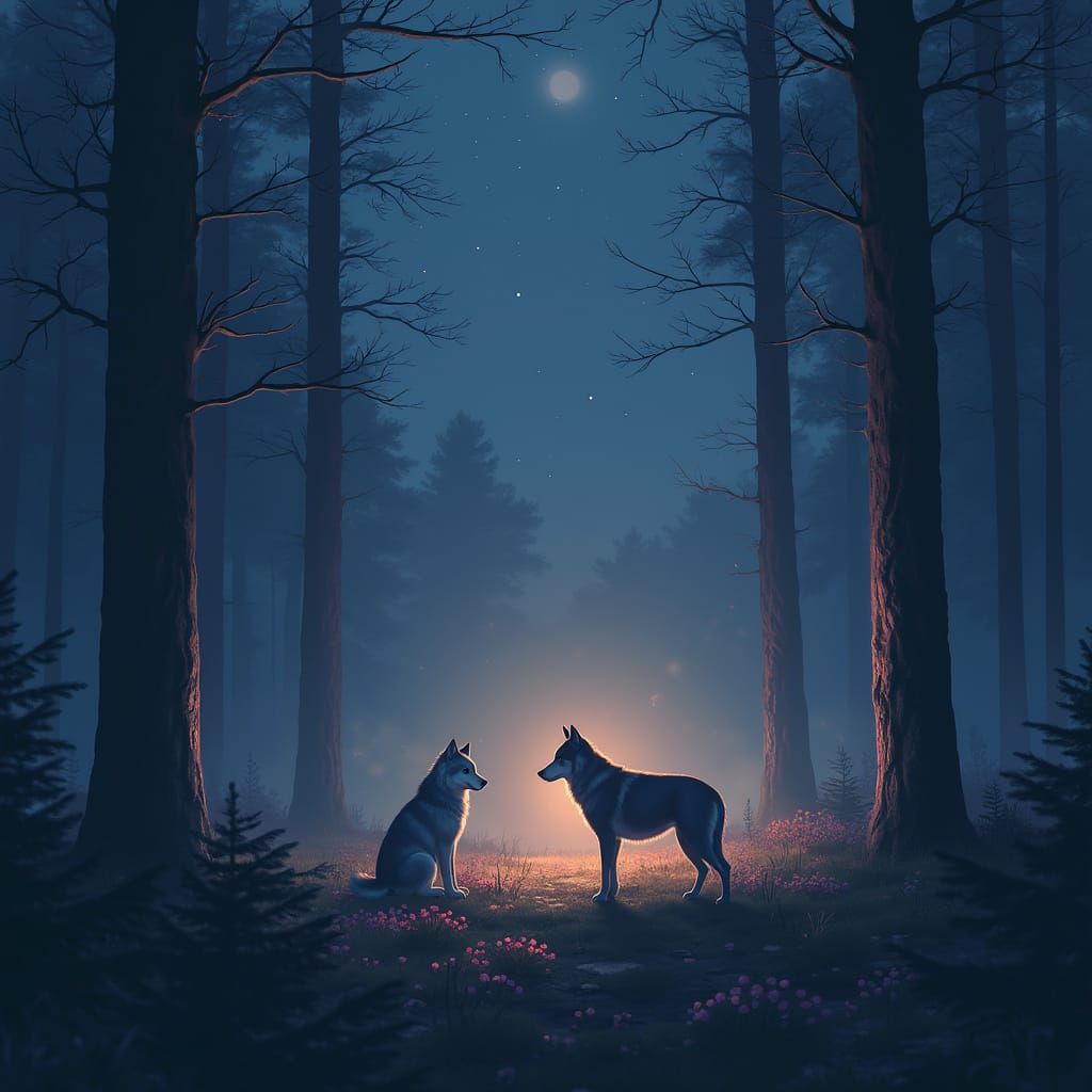 Lost Puppy Finds a Friend: Fantasy Concept Art