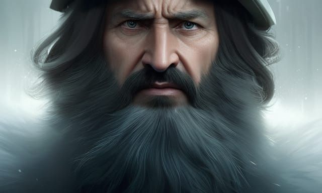 Father Christmas in Prison: Detailed Fantasy Art