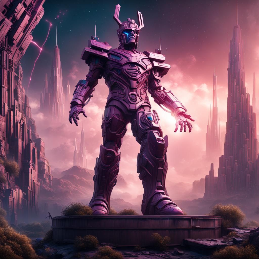 Galactus in Detailed Matte Painting Style