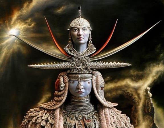 Eldritch Skeleton in Post-Apocalyptic Wonderland