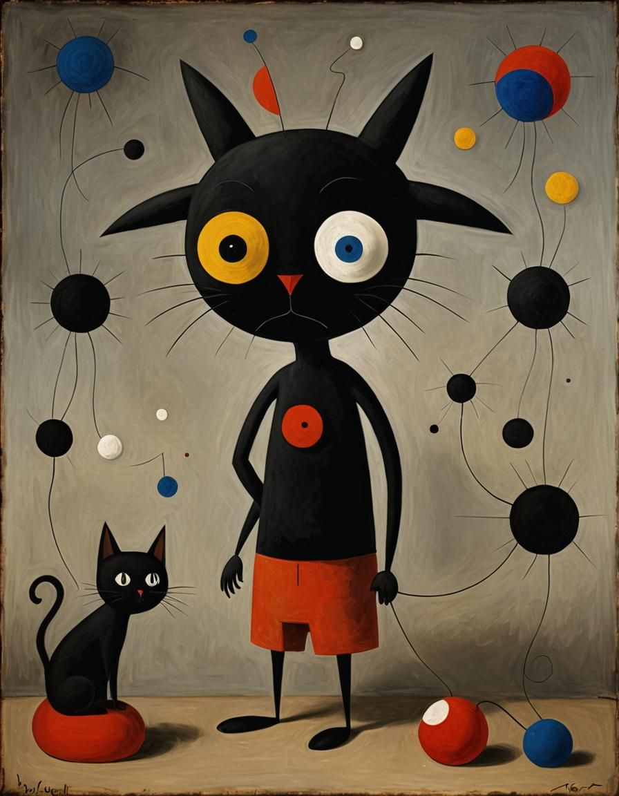 Surreal Cartoon Creature in Gigeresque Style