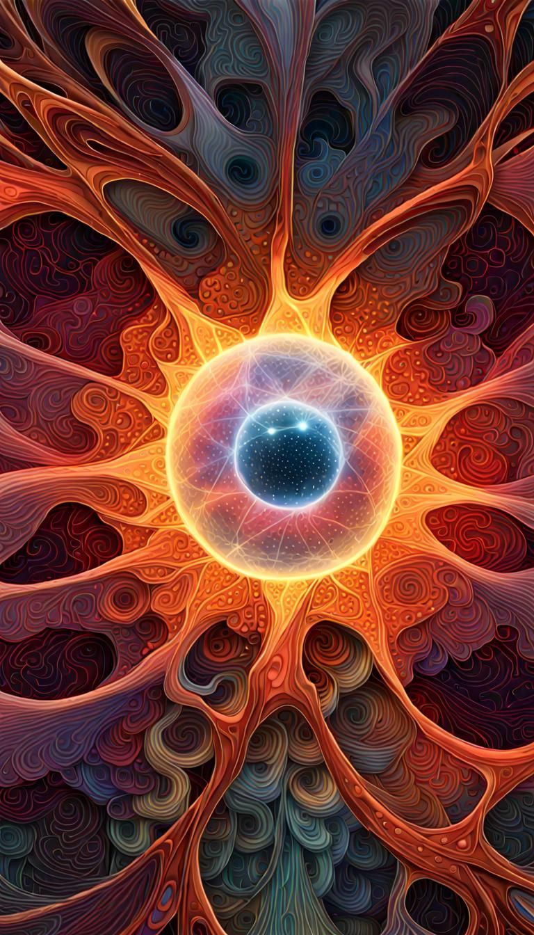 Magnetar's Magnetic Field in Fractal Art